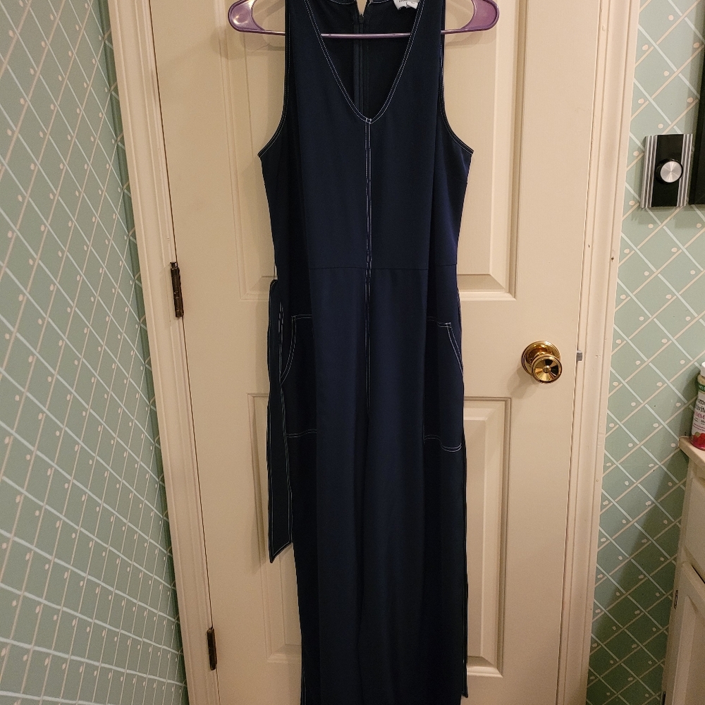 Nine West Navy Nine West Navy v-neck jumpsuit XL - Picture 2 of 4